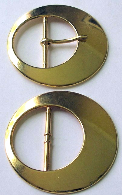 RNDMET8 GOLD HALF MOON (METAL) 1 1 /2" (ID) X 2 1/2" (OD) LIMITE